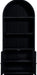 Meridian Furniture - Botanical Oak Veneer And Solid Wood Bookcase in Black - 77021Black - GreatFurnitureDeal