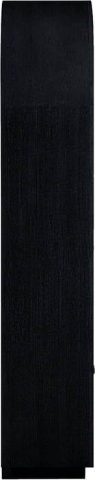 Meridian Furniture - Botanical Oak Veneer And Solid Wood Bookcase in Black - 77021Black - GreatFurnitureDeal