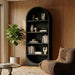 Meridian Furniture - Hearth Oak Veneer And Solid Wood Bookcase in Black - 77024Black - GreatFurnitureDeal