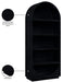 Meridian Furniture - Hearth Oak Veneer And Solid Wood Bookcase in Black - 77024Black - GreatFurnitureDeal
