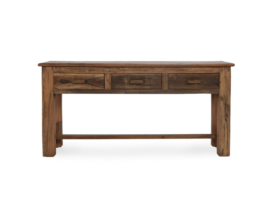Classic Home - Ezra Reclaimed Wood 3Dwr Console Table - 59012109 - GreatFurnitureDeal