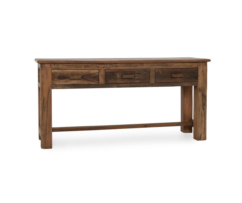 Classic Home - Ezra Reclaimed Wood 3Dwr Console Table - 59012109 - GreatFurnitureDeal