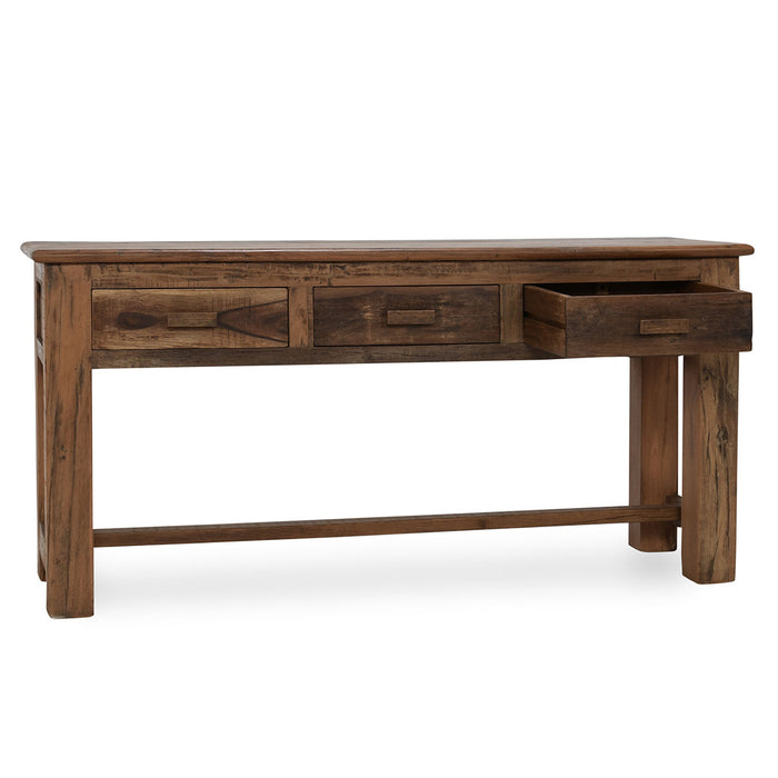 Classic Home Furniture - Ezra Reclaimed Wood 3Dwr Console Table Natural - 59012109 - GreatFurnitureDeal