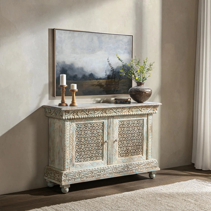 Classic Home - Beth Cabinet in Seaside Blue - 59026340 - GreatFurnitureDeal