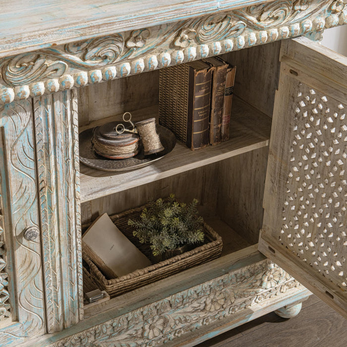Classic Home - Beth Cabinet in Seaside Blue - 59026340 - GreatFurnitureDeal