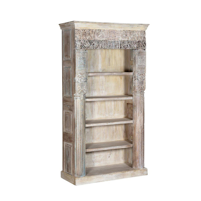 Classic Home Furniture - Alta Tall Carved Panel Bookcase - 59026906 - GreatFurnitureDeal