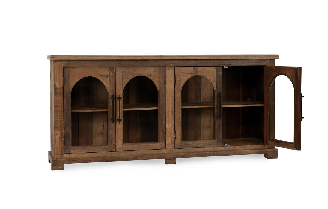 Classic Home - Zion Reclaimed Wood 4Dr Cabinet - 59026957 - GreatFurnitureDeal