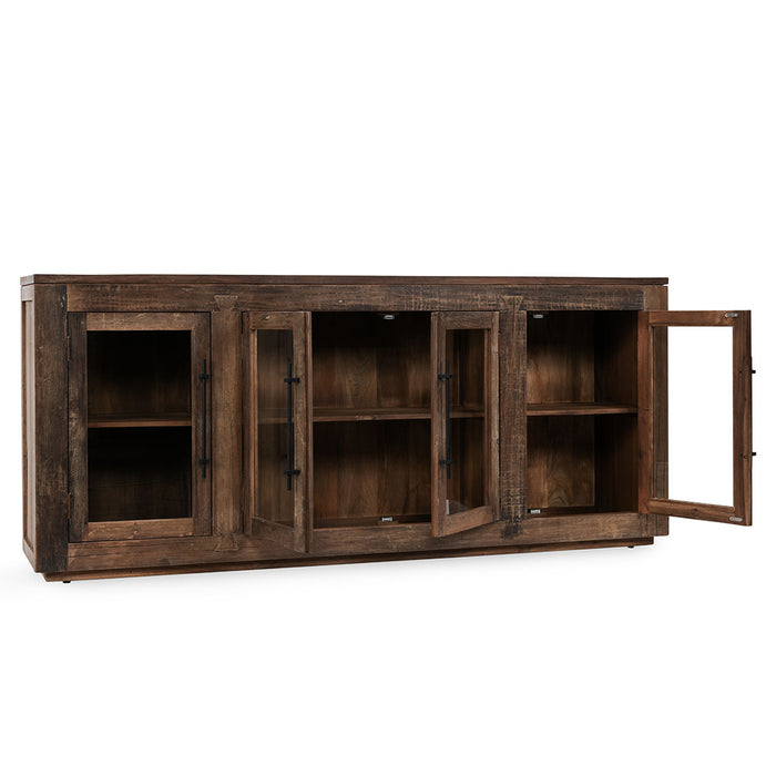 Classic Home Furniture - Jett Reclaimed Wood 4Dr Cabinet Natural - 59026961 - GreatFurnitureDeal