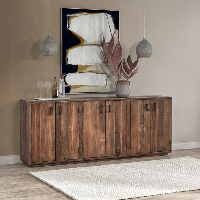 Classic Home Furniture - Cleo Reclaimed Wood 6Dr Buffet Natural - 59026963