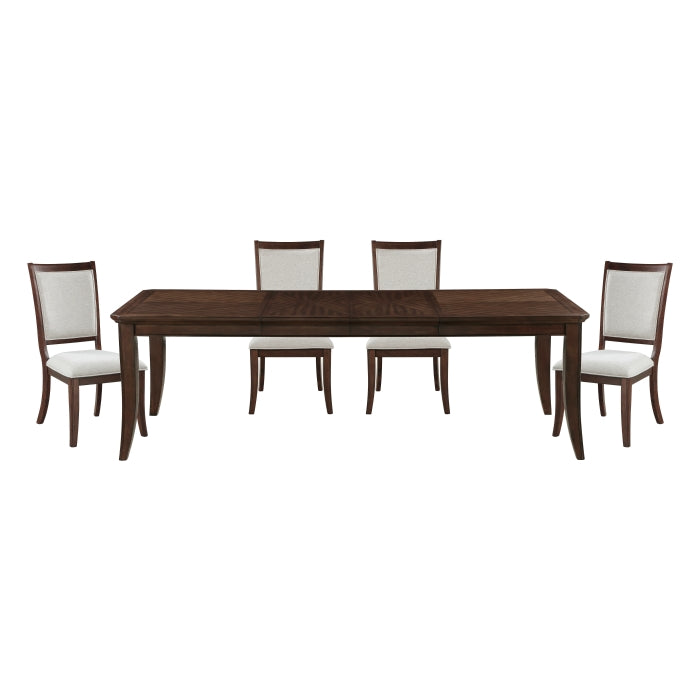Homelegance - Claymont 5 Piece Dining Table Set in Dark Walnut - 5962-96*5 - GreatFurnitureDeal