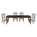 Homelegance - Claymont 5 Piece Dining Table Set in Dark Walnut - 5962-96*5 - GreatFurnitureDeal