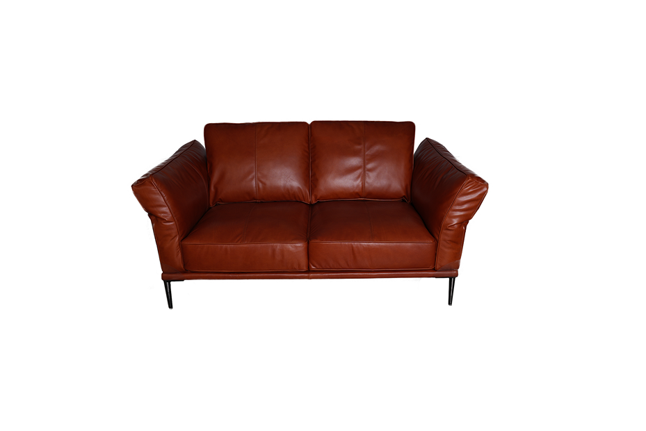 Moroni - Bartz Full Leather Loveseat in Cognac - 59702C2280 - GreatFurnitureDeal