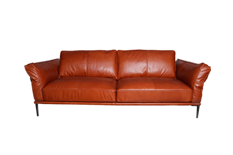 Moroni - Bartz 3 Piece Living Room Set Full Leather in Cognac - 59703C2280-3SET - GreatFurnitureDeal