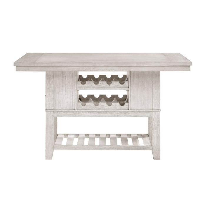 Homelegance - Savile 5 Piece Counter Height Table Set in Brushed Antique White - 5982-36*5 - GreatFurnitureDeal