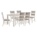 Homelegance - Savile 7 Piece Dining Table Set in Brushed Antique White - 5982-60*7 - GreatFurnitureDeal