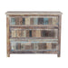 Classic Home - Baltim Reclaimed Wood 3Dwr Print Block Cabinet - 59912175 - GreatFurnitureDeal
