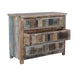Classic Home - Baltim Reclaimed Wood 3Dwr Print Block Cabinet - 59912175 - GreatFurnitureDeal