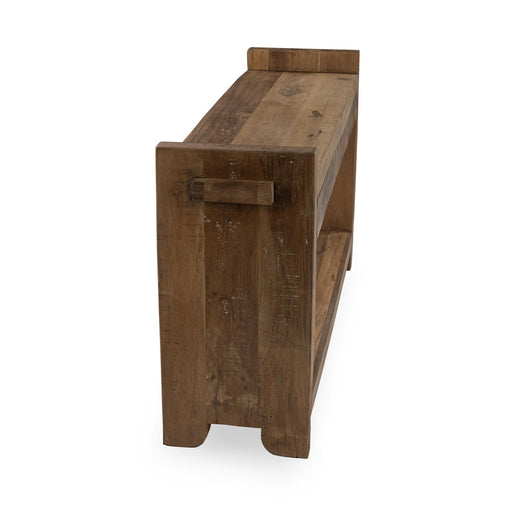 Classic Home - Marsa Reclaimed Wood 3Dwr Console - 59971081 - GreatFurnitureDeal