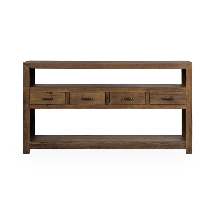 Classic Home - Mattai Reclaimed Wood 4Dwr Console - 59972101 - GreatFurnitureDeal