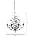 Jamie Young Company - Blooming Chandelier in Black - 5BLOO-BLCK - GreatFurnitureDeal