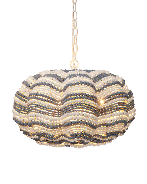 Jamie Young Company - Clamshell Chandelier in Blue - 5CLAM-SMBL - GreatFurnitureDeal