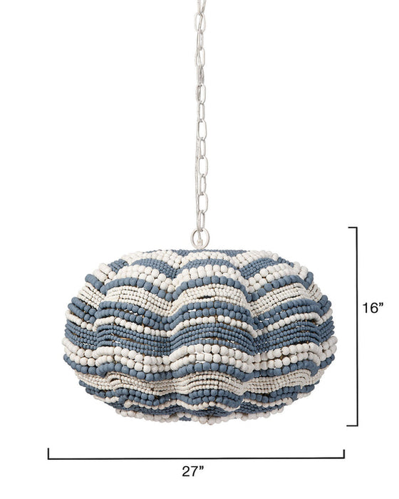 Jamie Young Company - Clamshell Chandelier in Blue - 5CLAM-SMBL - GreatFurnitureDeal