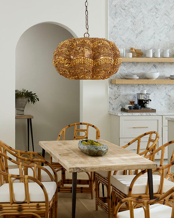 Jamie Young Company - Clamshell Small Chandelier in Natural - 5CLAM-SMNA - GreatFurnitureDeal