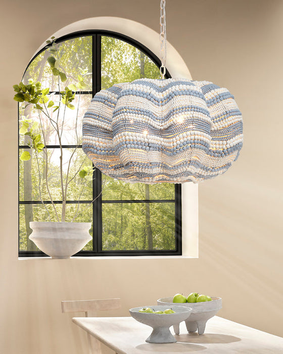 Jamie Young Company - Clamshell Large Chandelier in Blue - 5CLAM-XLBL - GreatFurnitureDeal