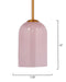 Jamie Young Company - Holt Pendant in Pink - 5HOLT-PEPI - GreatFurnitureDeal