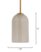 Jamie Young Company - Holt Pendant in Taupe - 5HOLT-PETA - GreatFurnitureDeal