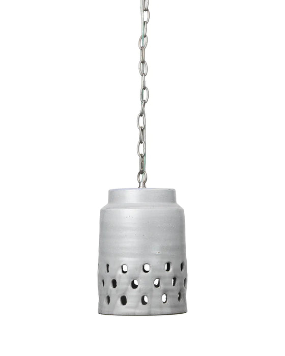 Jamie Young Company - Long Perforated Pendant - 5PERF-LONGGR