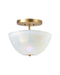 Jamie Young Company - Vapor Bowl Semi-Flush Mount - White - 5VAPO-BOWH - GreatFurnitureDeal