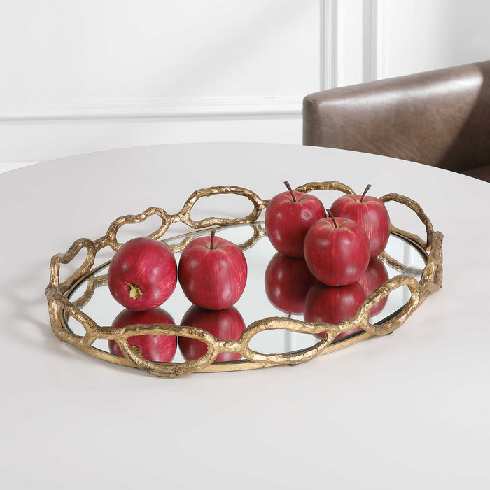 Uttermost - Cable Chain Mirrored Tray - 17837 - GreatFurnitureDeal