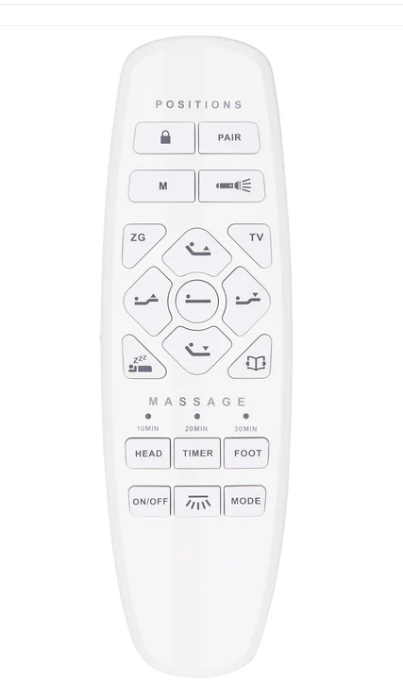 OKIN - Replacement Remote W/ Massage Functions for Adjustable Base - RF.27.19.33 - GreatFurnitureDeal