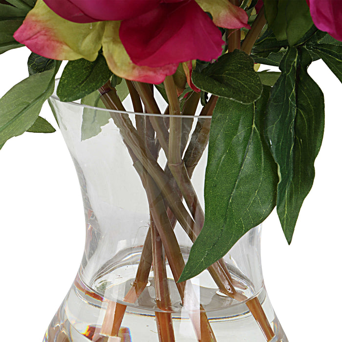 Uttermost Belmonte Floral Bouquet & Vase