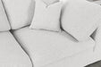 Meridian Furniture - Serene 158" Cream Linen Textured Fabric Upholstered Deluxe Comfort 4pc. Sofa - 601Cream-S158 - GreatFurnitureDeal