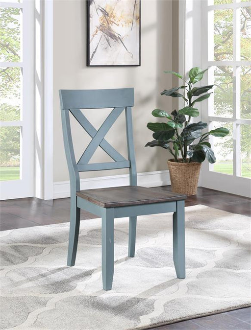 Coast To Coast - Dining Chair in Blue (Set Of 2) - 60200 - GreatFurnitureDeal