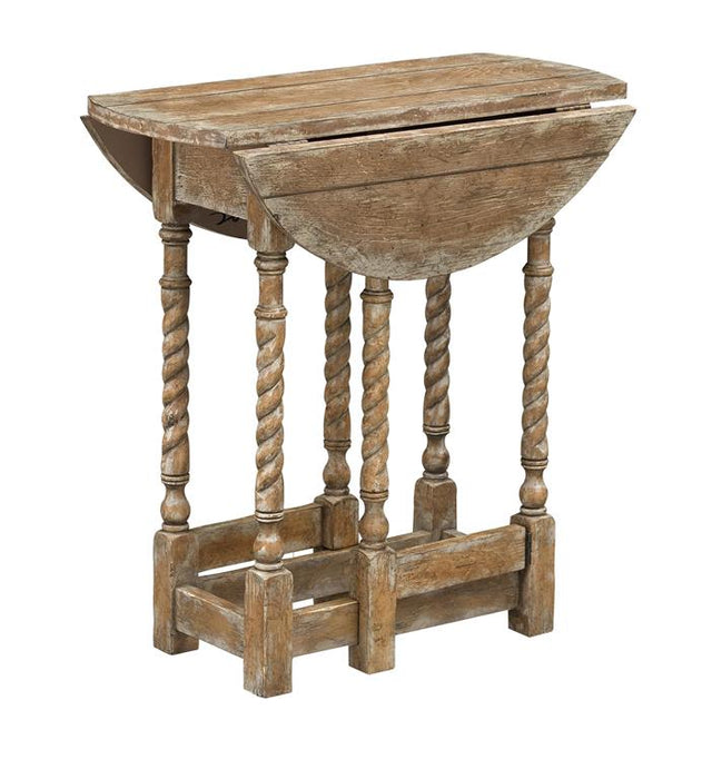 Coast To Coast - Drop Leaf Accent Table in Vintage Brown - 60226 - GreatFurnitureDeal