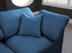 Meridian Furniture - Plush 70" Navy Velvet Upholstered Standard Comfort 2pc. Loveseat - 602Navy-S70 - GreatFurnitureDeal