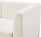 Meridian Furniture - Alina 91" Cream Velvet Upholstered 4pc. Sectional - 604Cream-Sec4A - GreatFurnitureDeal