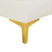 Meridian Furniture - Alina 91" Cream Velvet Upholstered 4pc. Sectional - 604Cream-Sec4A - GreatFurnitureDeal