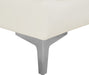 Meridian Furniture - Alina 91" Cream Velvet Upholstered 4pc. Sectional - 604Cream-Sec4A - GreatFurnitureDeal
