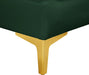 Meridian Furniture - Alina 116.5" Green Velvet Upholstered 4pc. Sofa - 604Green-S119 - GreatFurnitureDeal