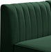 Meridian Furniture - Alina 142" Green Velvet Upholstered 8pc. Sectional - 604Green-Sec8C - GreatFurnitureDeal