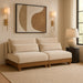 Meridian Furniture - Turin 80" Beige Chenille Fabric Upholstered 2pc. Sofa - 606Beige-S2B - GreatFurnitureDeal