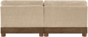 Meridian Furniture - Turin 80" Beige Chenille Fabric Upholstered 2pc. Sofa - 606Beige-S2B - GreatFurnitureDeal