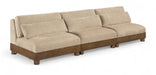 Meridian Furniture - Turin 120" Beige Chenille Fabric Upholstered 3pc. Sofa - 606Beige-S3B - GreatFurnitureDeal