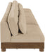 Meridian Furniture - Turin 160" Beige Chenille Fabric Upholstered 4pc. Sofa - 606Beige-S4B - GreatFurnitureDeal