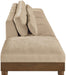 Meridian Furniture - Turin 200" Beige Chenille Fabric Upholstered 5pc. Sofa - 606Beige-S5A - GreatFurnitureDeal