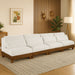 Meridian Furniture - Turin 160" Cream Chenille Fabric Upholstered 4pc. Sofa - 606Cream-S4B - GreatFurnitureDeal